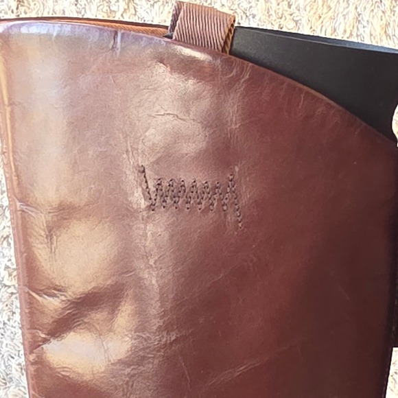 Franco Sarto Meyer Hand Finished‎ Leather Riding Boots Brown Women's 6.5 NEW NIB - Picture 5 of 10